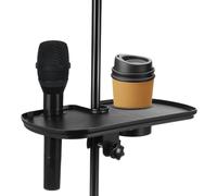 Supporto per microfono, a prova di vibrazioni, accessorio per scrivania da studio, ideale per riporre apparecchiature audio, live streaming, concerti, palcoscenico, podcast, nero