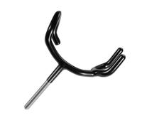 Supporto per Microfono a Y in Lega Nera, Asta Dritta | Compatibile C-stand, Rivestimento Protettivo per Boompole, senza Serraggio, Forcella Extra Larga