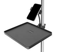 Supporto per microfono con clip regolabile con supporto per telefono cellulare - comodo supporto per Live Studio, partizione e registrazione podcast (un supporto per telefono)