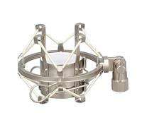 Supporto Per Microfono con Supporto Antiurto Per Microfono, Supporto Per Microfono Supporto Per Microfono in Metallo Per Supporto Per Microfono Anti Vibrazioni Per La Registrazione Video(Argento)
