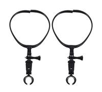 Supporto per Microfono da Collo per 24-25 MM Regolabile 2 Pezzi | Clip in Metallo, Riduce Rumore del Vento, per Voci Wireless e Live Stream