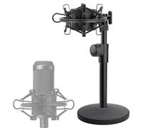 Supporto Per Microfono da Tavolo In Metallo Regolabile Con Supporto Antiurto e Parabrezza in Schiuma Filtro Anti-pop Per Audio Technica AT2020USB+ AT2035 ATR2500X Microfono Da Studio a Condensatore