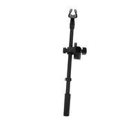 Supporto per Microfono in Metallo Nero, Asta Microfono Regolabile | Braccio a Forbice, Accessori per Microfono, Morsetto da Scrivania e Clip Doppio