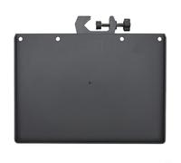 Supporto per microfono per scheda audio e accessori, morsetto regolabile fino a 2,5 cm, vassoio in plastica stabile con bordo rialzato per cantare dal vivo e studio, nero (L)