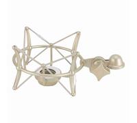 Supporto per microfono professionale antiscivolo antiurto previene le vibrazioni Clip di montaggio degli urti per microfono per registrazione di studio radio (oro)