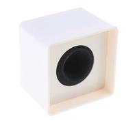 Supporto per microfono quadrato ABS loghi bandiere portatile a forma di supporto News Reporter professionale