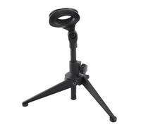 Supporto per microfono regolabile da tavolo, in plastica, pratico supporto staccabile per microfono, treppiede da scrivania, comodo e pieghevole per conferenze