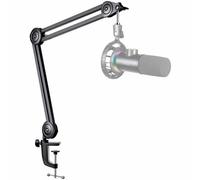 Supporto per microfono snodabile Fifine BM63, portata massima 2 kg, in metallo nero.