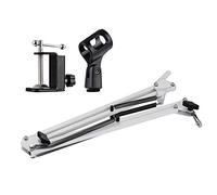 Supporto per Microfono, Supporto per Microfono con per per Estendibile con un Design di Serraggio Che Si Collega Alle Tabelle per la Registrazione, lo Streaming o il Vivo