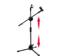 Supporto per microfono, supporto per microfono, supporto per microfono | Supporto per microfoni | Supporto per microfono | Treppiede portatile pieghevole ad angolo regolabile con supporto a clip per
