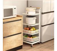 Supporto per microonde a 3 livelli, scaffale da cucina per tazze, barattoli e altro, salvaspazio, soluzione compatta ed elegante per piccole cucine