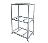 Supporto per mini condizionatore d'aria diviso, staffa a tre livelli per pompa di calore senza condotti per sistemi da 9.000 a 18.000 BTU, supporto affidabile del condensatore