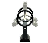 Supporto per mirino, base di montaggio regolabile in lega, base portatile di facile installazione, accessori per telescopi astronomici, ideale per un allineamento preciso