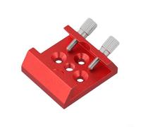 Supporto per mirino telescopico, base a coda di rondine con filettatura 1/4 per mirino, piastra di montaggio in lega di alluminio (rosso)