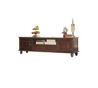 Supporto per mobile TV 200cm Pensile Vintage Legno Massello per Soggiorno, Armadio Deposito Moderno, Mobile Minimalista per Alberghi Gabinetto Televisivo del Centro di Intrattenimento