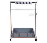 Supporto per mocio e scopa, 5 scomparti, montaggio a parete per strumenti di pulizia, ideale per garage, hotel, scuole, ristoranti e altro ancora, design rimovibile