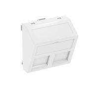 SUPPORTO PER MODULI DI CONNESSIONE DATI OBO BETTERMANN Supporto per DTS-2C, Moduli di connessione dati con presa RJ45, Bianco