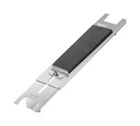 Supporto per mola, supporto per pietra affilata, piccolo pezzo fisso, lunghezza lavello: 11,22 "-16,53", piastra in acciaio corta, contenitore regolabile per mola da 2,75"-9,44".