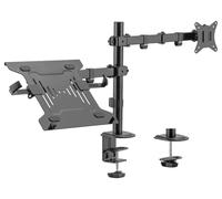 Supporto Per Monitor A Braccio Singolo Con Vassoio Per Laptop - MONLAP-1