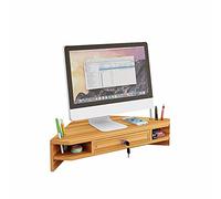 Supporto Per Monitor Angolare Con Cassetto, Supporto Per Schermo Triangolare Per Computer, Stampante, Laptop, Tavolo, Mensola Ergonomica Salvaspazio Per Ufficio Domestico