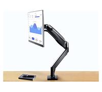 Supporto per Monitor, Braccio a molla a gas F100A Supporto for monitor da tavolo con schermo da 22-35 pollici 360 Ruota braccio di montaggio for monitor da 3-12 kg con porta USB 3.0(Noir)