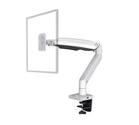 Supporto per Monitor, Braccio a molla a gas F100A Supporto for monitor da tavolo con schermo da 22-35 pollici 360 Ruota braccio di montaggio for monitor da 3-12 kg con porta USB 3.0(Silver)