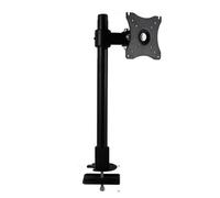 Supporto per monitor, braccio regolabile in altezza per schermi di computer piatti e curvi fino a 27 pollici, supporto per monitor compatibile con VESA 75x75 e 100x100 mm(#b,H60CM)