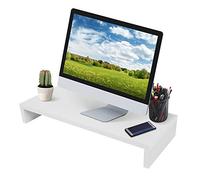 Supporto per monitor con zoom, colore bianco porpora, per PC, notebook, 56 x 22 x 7,7 cm