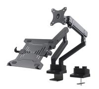 Maclean Supporto tavolo per monitor e laptop MC-813, molla a gas, VESA 75x75/100x100, 17-32, 16kg