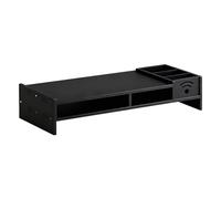 Supporto per monitor da scrivania - Ripiano ergonomico a due livelli, organizer per alzare lo schermo sul posto di lavoro | casa, ufficio, laptop, PC, TV, tavolo da lavoro, dormitorio, studio, gamin