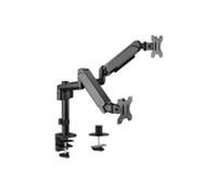 SUPPORTO PER MONITOR GEMBIRD MA-DA2P-01 - Materiale antiscivolo, Regolabile in altezza, Design ergonomico