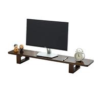 Supporto per monitor in legno con Storage nizer per stampante TV portatile universale in legno massello scrivania Riser per accessori per ufficio 100 CM