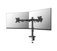 Supporto per monitor Neomounts DS60-600BL2 10-32" Quick-fix Nero con regolazione completa, doppio braccio, fissaggio Pinza/Foro, VESA 75x75/100x100