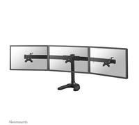 Supporto per monitor Neomounts FPMA-D700DD3 10-27" Nero con regolazione in altezza, installazione da scrivania, 3 display