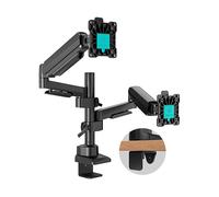 ONKRON Supporto Da Tavolo Per 2 Monitor 17-42", Nero, VESA 75x75/100x100, G140-B