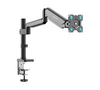 ONKRON Braccio Monitor 13-34 pollici, fino a 12 kg, VESA 75x75-100x100 mm, Supporto Monitor Scrivania Regolabile in Altezza, Supporto Schermo PC Scrivania Inclinabile e Girevole, Nero G75-B