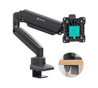 ONKRON Supporto TV da Tavolo per 13-32", fino a 8 kg, Braccio Inclinato e Rotante, VESA 75x75 e 100x100 mm, G80-B Nero - 4603726156820