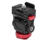 Supporto per Monitor per Videocamera, Supporto per Monitor da Campo per Videocamera Processo CNC con Inclinazione di 180 Gradi con Chiave per Microfono