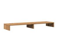 Supporto per Monitor Quercia Artisian 100x27x10 cm Doppio | Stabile, scomparto per accessori, facile da pulire, ergonomico, a base di legno, colore