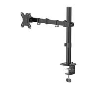 Supporto per monitor, regolabile in altezza, orientabile e inclinabile, estensibile, da 13" a 35"