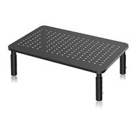 Supporto per Monitor, Rialzo Monitor, 3 Altezze Supporto per Monitor Regolabile per Monitor da Scrivania per Computer Portatile, Computer, PC, Stampante fino a 20Kg Supporto Monitor Stand MST003(BW)