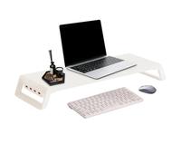 Supporto per monitor - Rialzo per laptop | Organizzatore da scrivania per ufficio | Piattaforma di elevazione del monitor del computer | Soluzione pratica per lo spazio di lavoro per aree di studio in