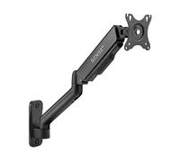 SENSE7 HANG WALL ARM, Supporto Monitor 17"-32", Braccio Monitor VESA 75x75 e 100x100, Regolazione Altezza, Inclinazione e Rotazione, Gestione Cavi, Estensione Massima 551 mm, Montaggio a Parete, 9 kg