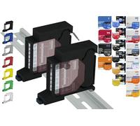 Supporto per montaggio a binario "Single" per 18 Shelly: 1 Gen3, 1PM Gen3, 2PM Gen3, i4 Gen3, Plus 1, Plus 1PM, Plus 2PM, Plus i4, Plus 0-10V Dimmer, Wave 1, Wave 1PM, Wave 2PM, Wave Shutter, Wave i4