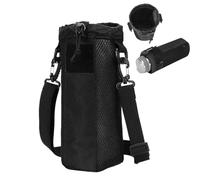 Supporto per montaggio con cinghia, borsa per l'idratazione con cinghia regolabile, accessorio sportivo leggero per jogging e bottiglie d'acqua, escursioni con corno, Nero , vedi descrizione