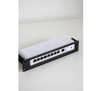 Supporto per montaggio su rack 1U per UniFi Flex 2.5G USW-Flex-2.5G-8 & USW-Flex-2.5G-8-PoE (196W) - 10" & 19" compatibile (bianco, per 1 X USW-Flex-2.5G-8 destra + apertura)