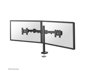 Supporto per montaggio su scrivania - NewStar - FPMA-D960DG - Per 2 schermi LCD - Inclinazione e rotazione - Nero