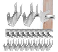 Supporto Per Montanti,20 Pezzi Scarpe Supporto Galvanizzate Per Montanti,Piastra per Chiodi da Cornice - Adatto A Tubi Cavi Elettrici Idraulica Intelaiatura Edifici Commerciali E Residenziali