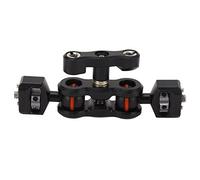Supporto per Morsetto per Fotocamera, Monitor 180 Gradi Doppio Braccio Magico con Testa a Sfera Vite da 1/4, Adattatore per Vite di Fissaggio per Fotocamera con Braccio Magico