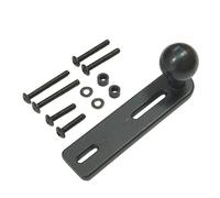 Supporto Per Moto Bike Nero Base Stelo Forcella Con 1" Sfera Per Testa